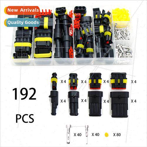 192pcs automotive waterproconnector 1 hole 2 holes 3 holes 4