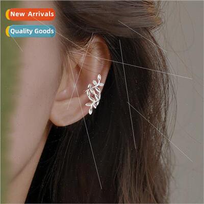 No ear hole leaf ear clip simple fashion female Korea Mori G