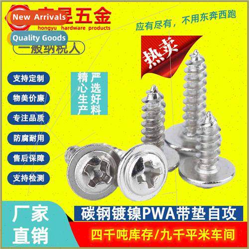 ckel plated caps wh PWA round head tapping screws wh gaskets