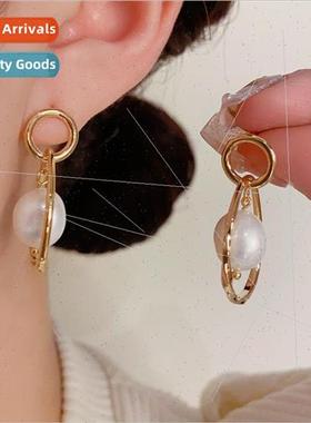 Korea simple geometric earrings s925 silver needle fashion s