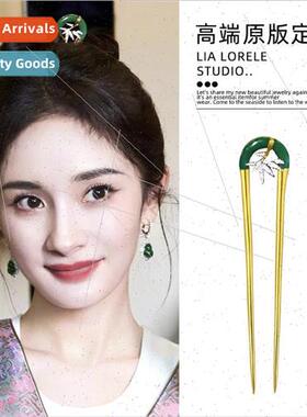 Yang Mi bamboo leaf hairpin new hairpin tassel hairpin simpl