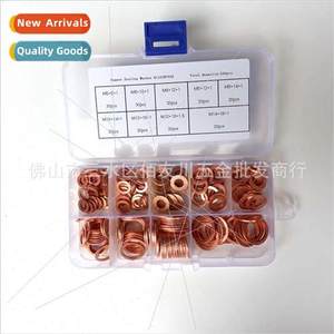 Boxed 200pcs Purple Copper Gasket Washer M5M6M8M10M12M14 Fla