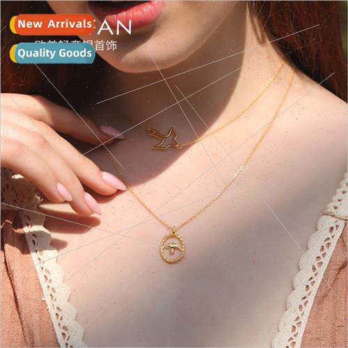 s925 silver accessories Choker short collarbone chain gold s