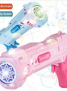 Handheld eight-hole automatic bubble gun children toys elect