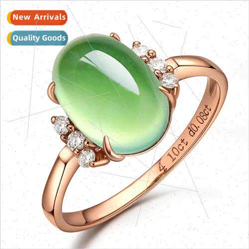Rose Gold Colored Gemstone Diamond Ring Women Ring 4.0 Carat