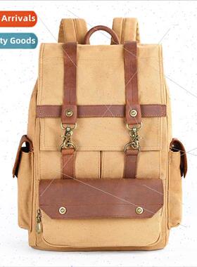 Casual retro canvas bag fashion nd laptop backpack simple me