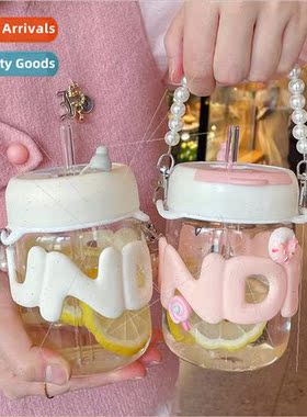 Mugs female glass cups high-color double-drink coffee cups p