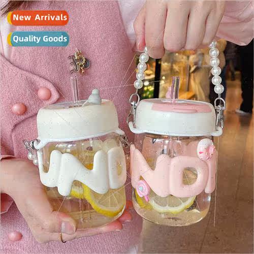 Mugs female glass cups high-color double-drink coffee cups p