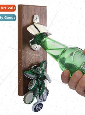 Beer bottle opener magnetic refrigerator sticker wall bottle