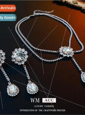 lver pin earrings wh diamonds zirconia flower drop earrings