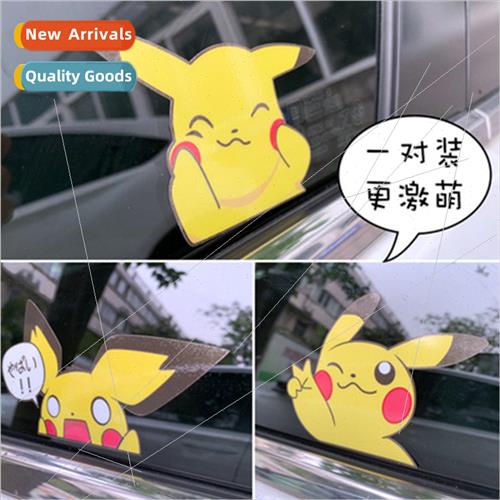 Pikachu car stickers car stickers creative window glass deco