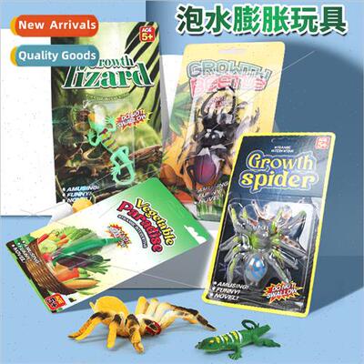 Creative soak expanding toys beetles vegetables lizards spid
