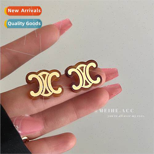 2023 French Arc de Triomphe Earrings French Spring Summer Co