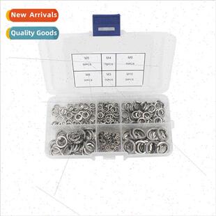 300pcs box stainless steel washers spring washers elastic wa