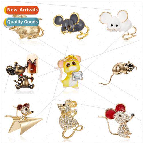 Fashion Year Rat mouse paper airplane rhinestone painting oi