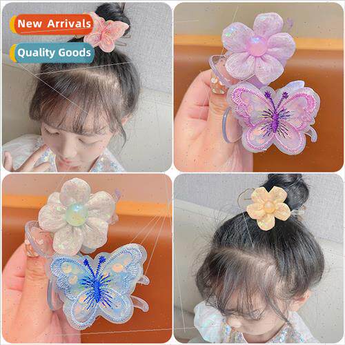 Children cute ltle grab clip double-sided broken hair girls