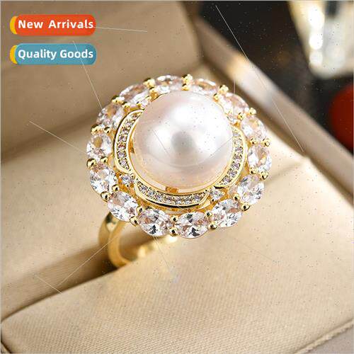 new high-grade zirconia open ring fashion finger ring hjewel