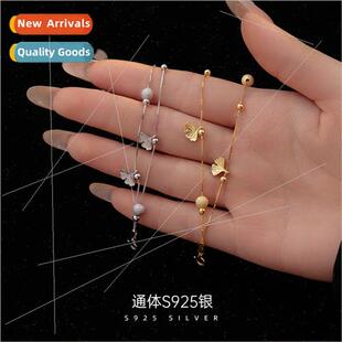 925 Three lver Apricot ves Double Ginkgo Fro Biloba Layer