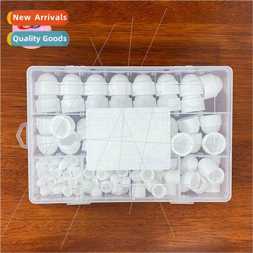 145PCS Boxed Set Black Whe Plastic Hexagonal Nuts Decorative