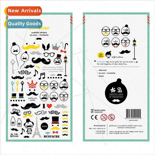 Korea eight beard 1011 moustache creative glter decorative s