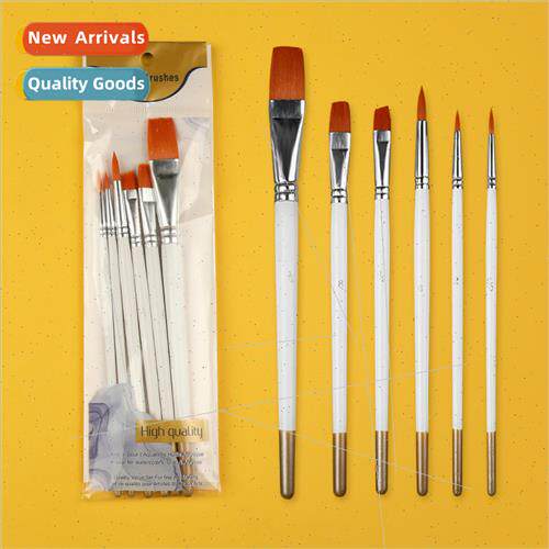 Brushes oil painting brushes whe rod nylon hair gouache wate