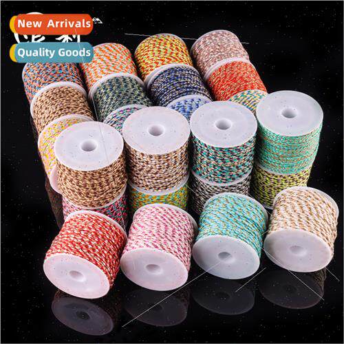 Plus gold four strands three flowers cotton thread star moon