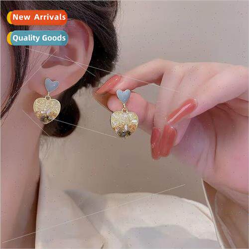 S925 silver pin niche stud earrings earrings crystal gradien