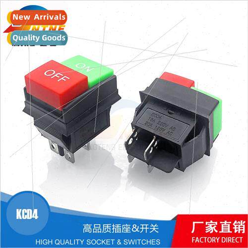 KCD4 red green buttons 4-pin waterproboat swch Washer dual p