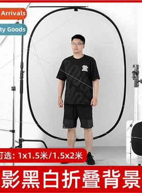 AMBITIFUL black whe background plate portable folding snap i