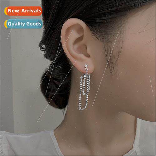 Korea female aura queen tassel super flash double layer zirc