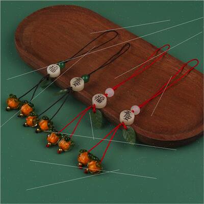 Cell phone chain Bodhi root lotus ancient keychain bag car l