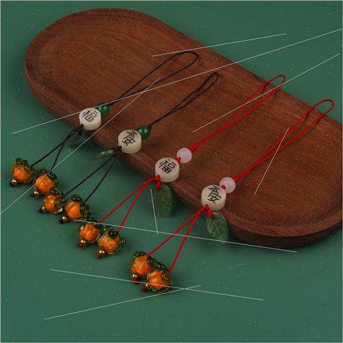 Cell phone chain Bodhi root lotus ancient keychain bag car l