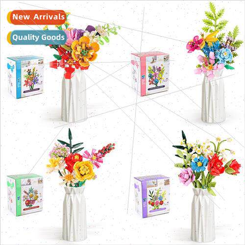assembled puzzle roses peonies laurel moon season small part