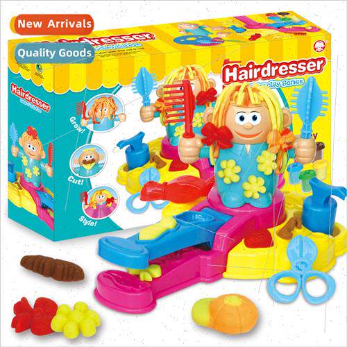 New 3D color clay crazy barbershop theme playdough mold tool