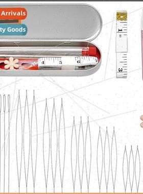 Colorful flower needle threader beading needle leather ruler