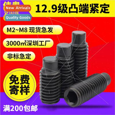 12.9 Hexagon socket set screws wh convex end Keamy screws wh