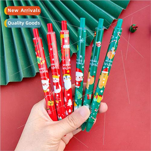 Christmas Push Pen Cartoon Learning ery gnature Pen Creative