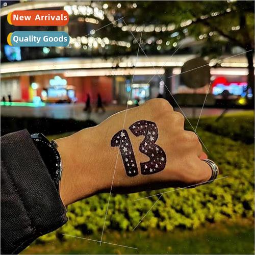 Moldy tattoo sticker Taylor Swift lucky number 13 numbers co