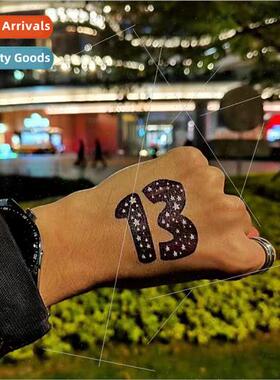 Moldy tattoo sticker Taylor Swift lucky number 13 numbers co