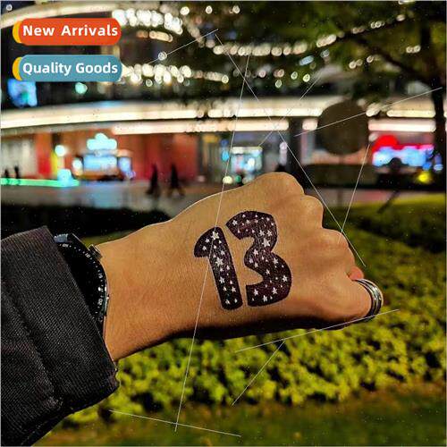 Moldy tattoo sticker Taylor Swift lucky number 13 numbers co