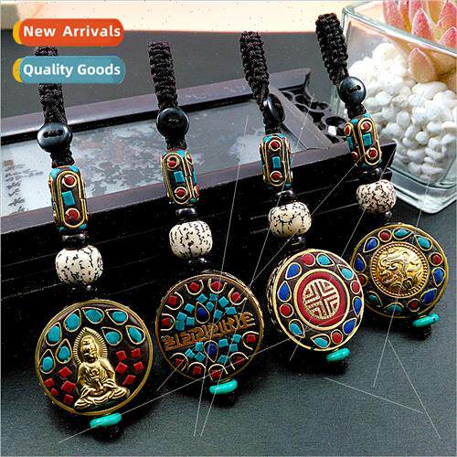 Nepal keychain diy handmade car key pendant high-grade men w