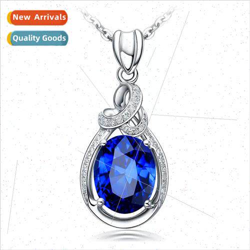 whe gold inlaid colored gemstone necklace women 1.3 carat na