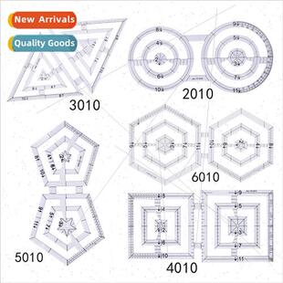 Multiple combinations Acrylic Quilting Ruler Quilting Tools