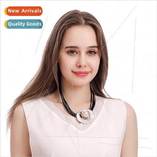 New necklace Europe fashion wild irregular geometric round p
