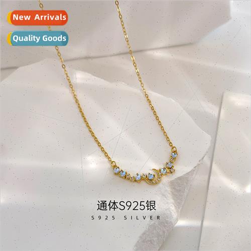 S925 silver Koreadiamond-set Dipper seven stars moon necklac