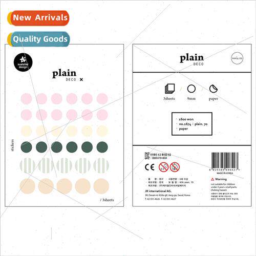 Korea Dots 1674 Marker Stickers Decorative Study Focus Stick