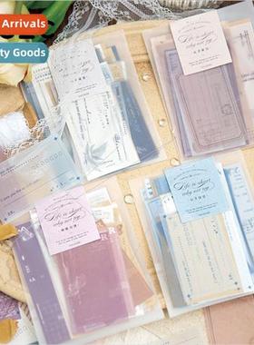 Words out romantic note paper simple retro ins handbook mess