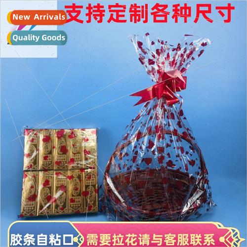 Box Packaging适用Dollar Red Heart Bag Gold Stripe opp Printe