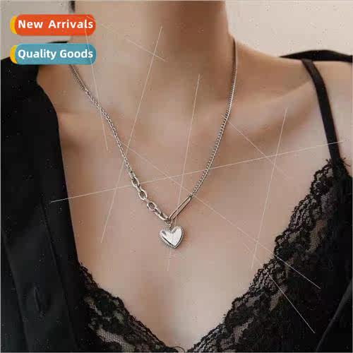 New mple lver Heart Necklace Women Hundred Minimalist Collar