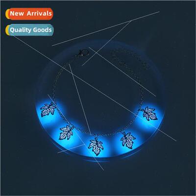 hjewelry leaves maple leaf copper pcs drip oil black night s